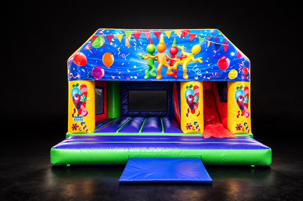 Classic bouncy castle — colourful inflatable for kids' parties